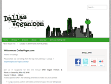 Tablet Screenshot of dallasvegan.com